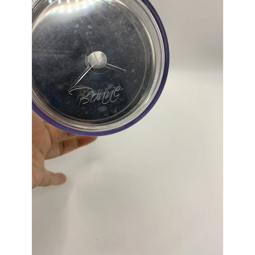 Countertop Straw Holder Dispenser Clear Plastic and Metal